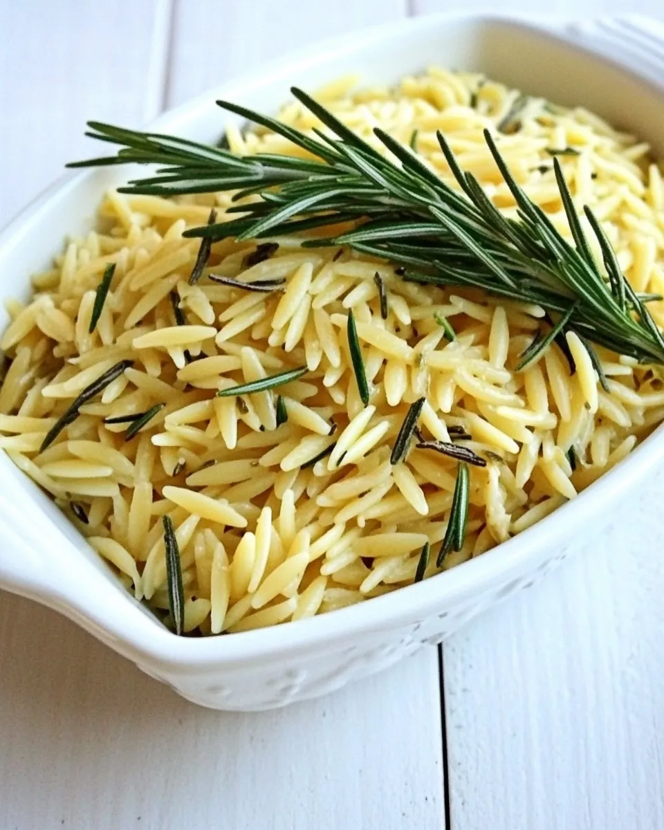 Orzo with Lemon and Rosemary