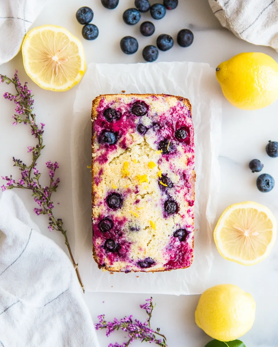 Paleo Lemon Blueberry Bread