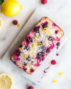 Paleo Lemon Blueberry Bread