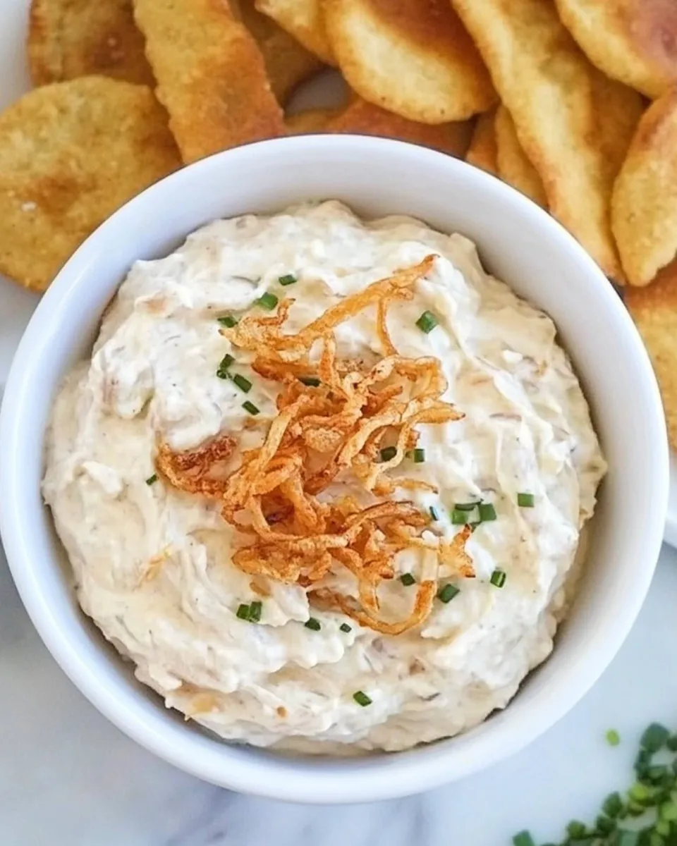 Pan Fried Onion Dip