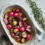 Pan Roasted Brown Butter Radishes