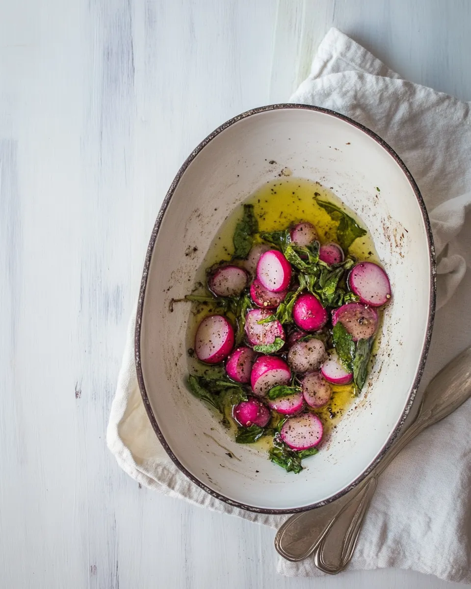 Pan Roasted Brown Butter Radishes