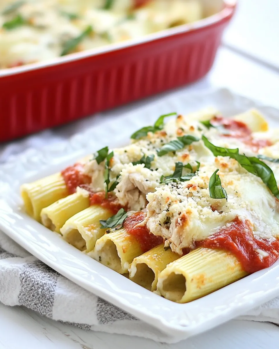 Parmesan Chicken Manicotti