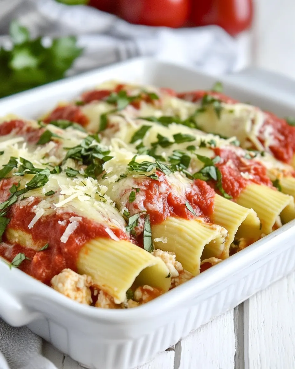 Parmesan Chicken Manicotti