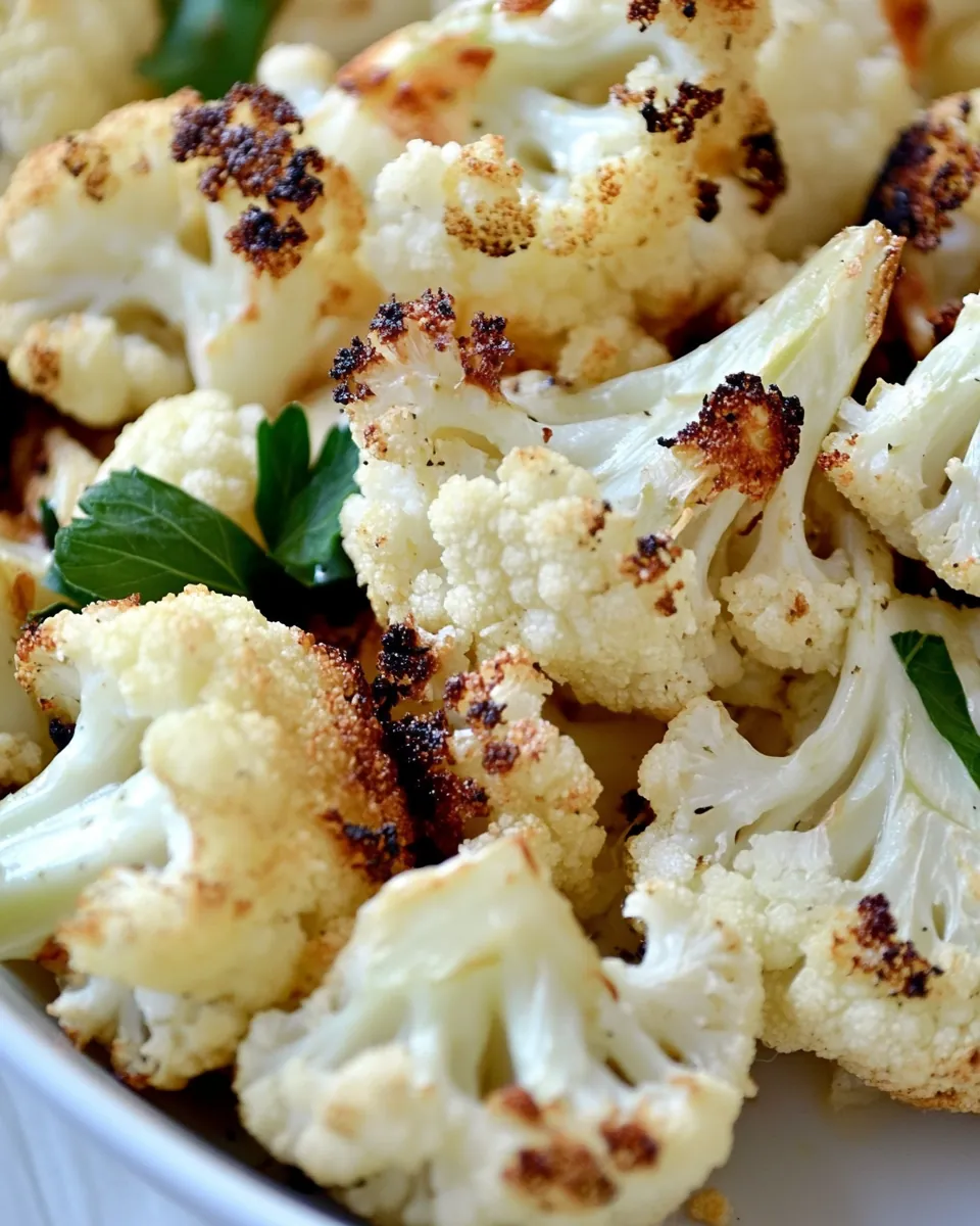 Parmesan Roasted Cauliflower