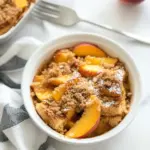 Peach Cobbler French Toast Casserole