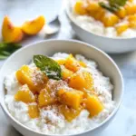 Peach Pie Cottage Cheese Bowls