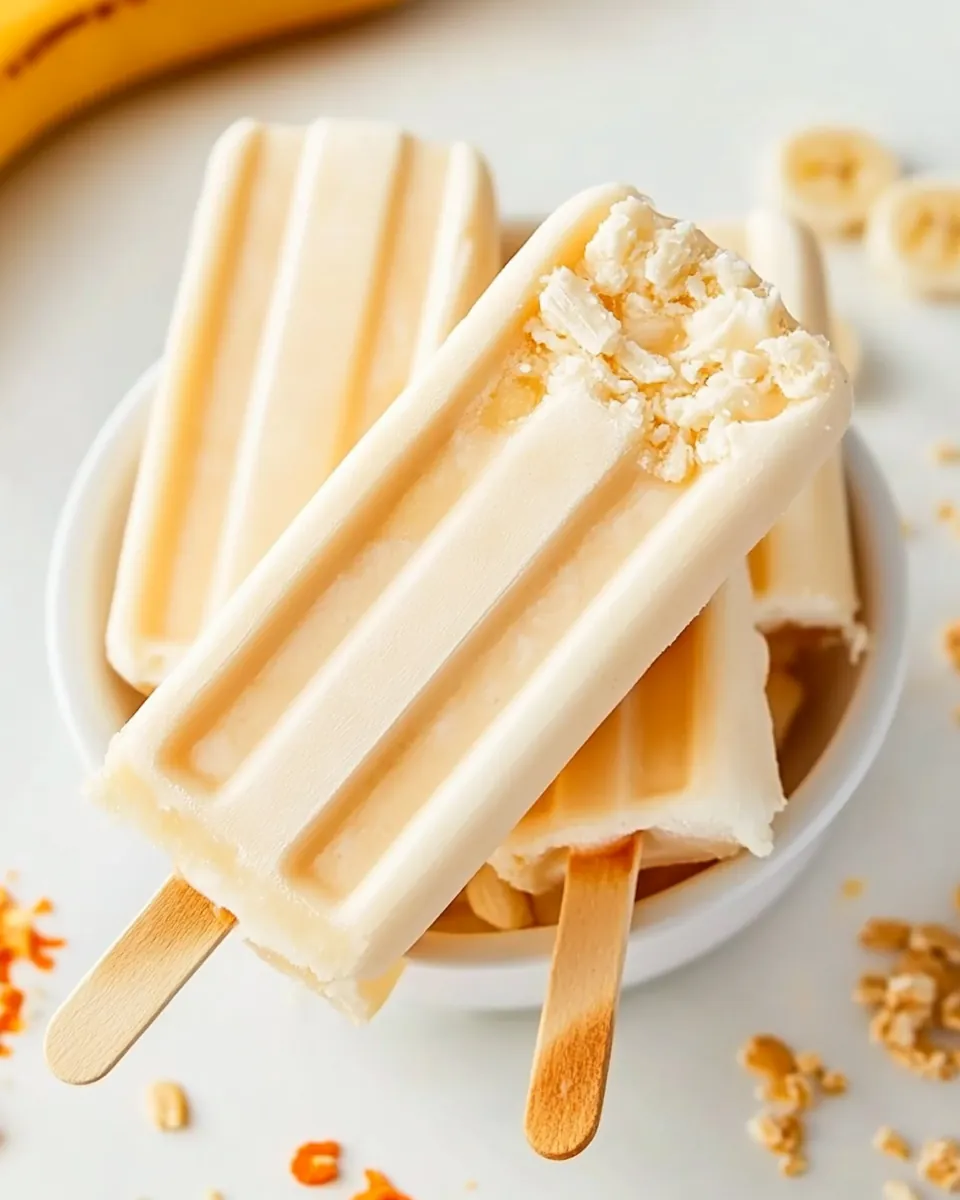 Peanut Butter Banana Pops