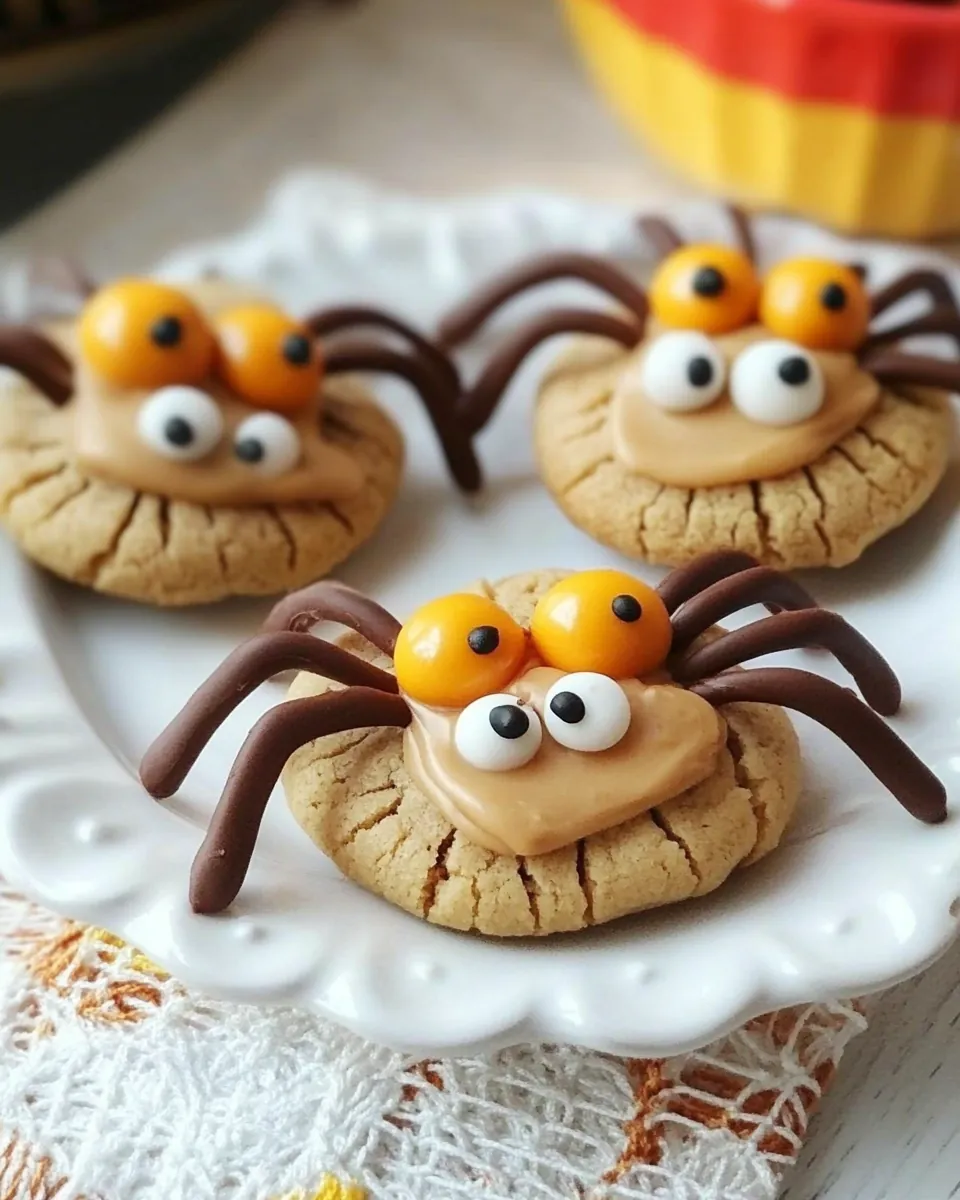 Peanut Butter Cookie Spiders