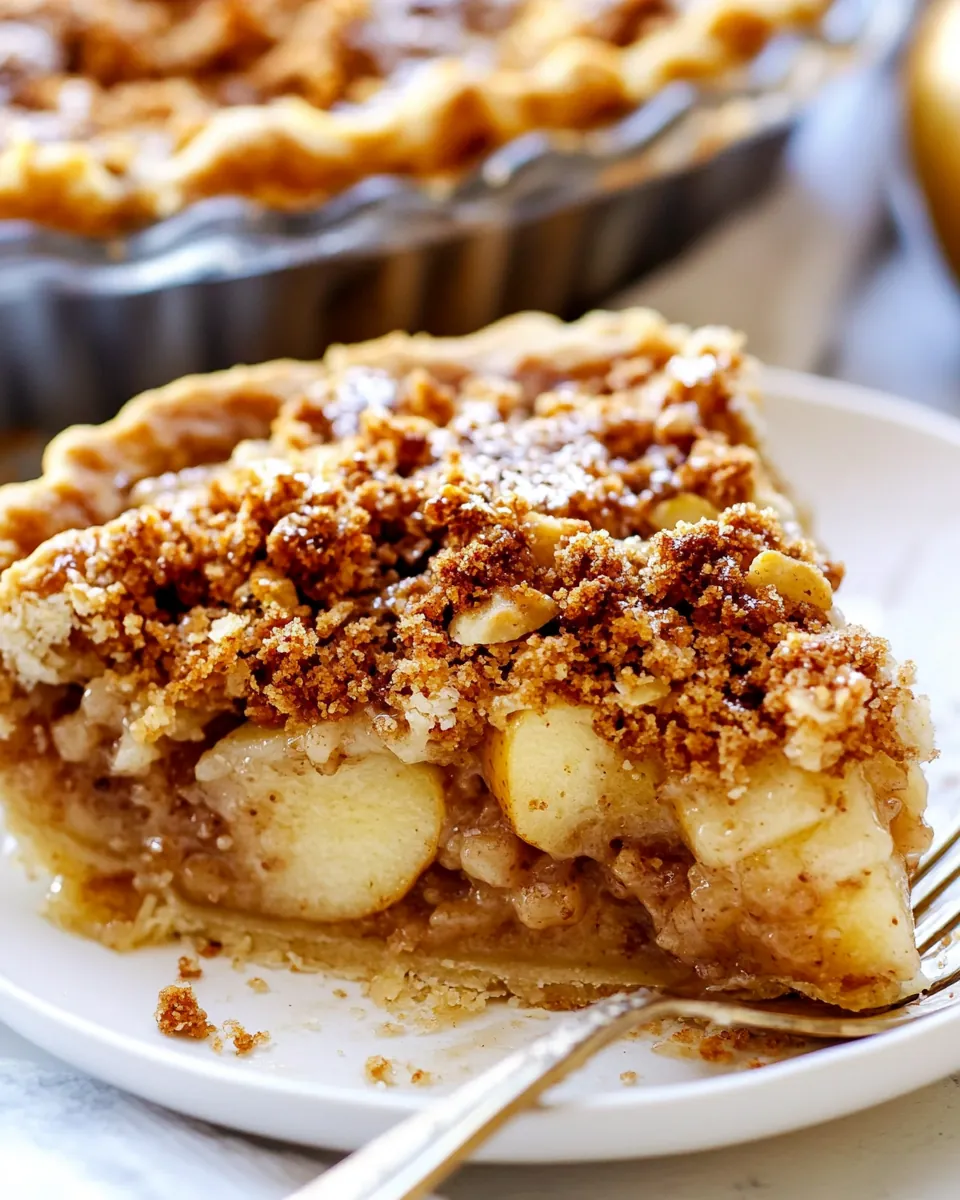 Pear Crumble Pie