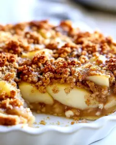 Pear Crumble Pie