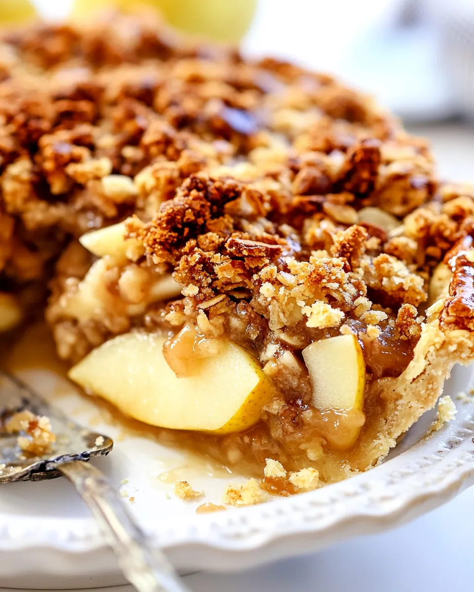 Pear Crumble Pie