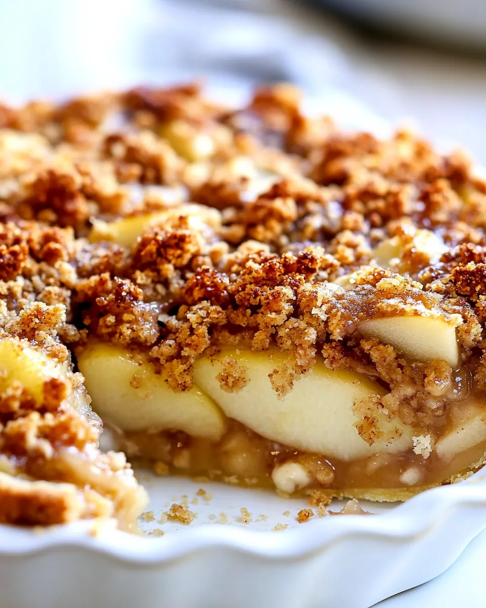 Pear Crumble Pie