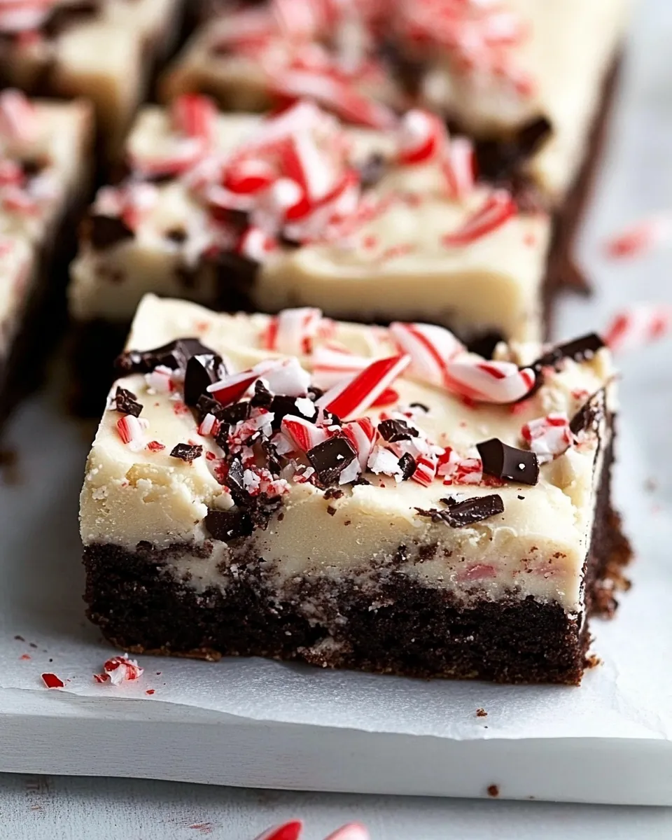 Peppermint Bark Brownies