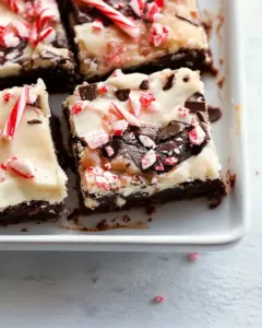 Peppermint Bark Brownies