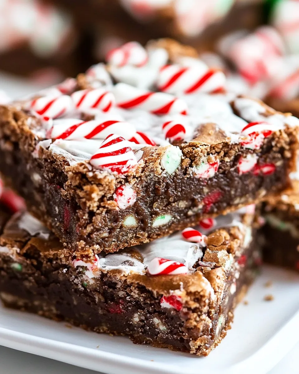 Peppermint Gooey Bars