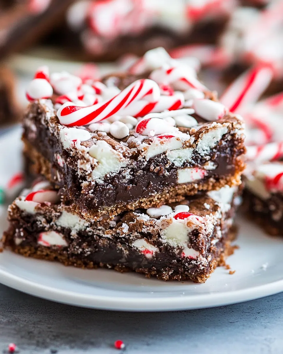 Peppermint Gooey Bars