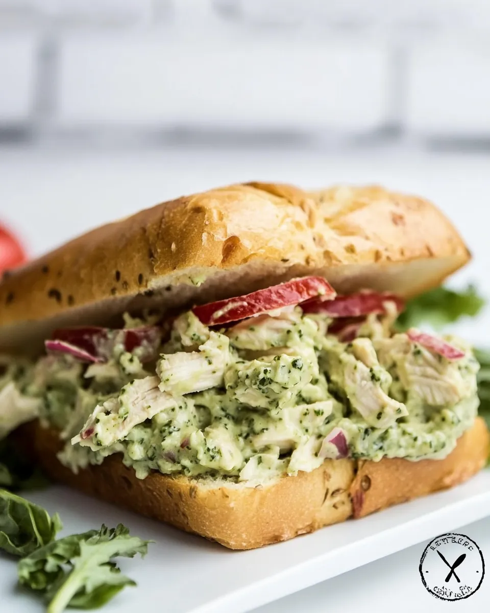 Pesto Chicken Salad Sandwich