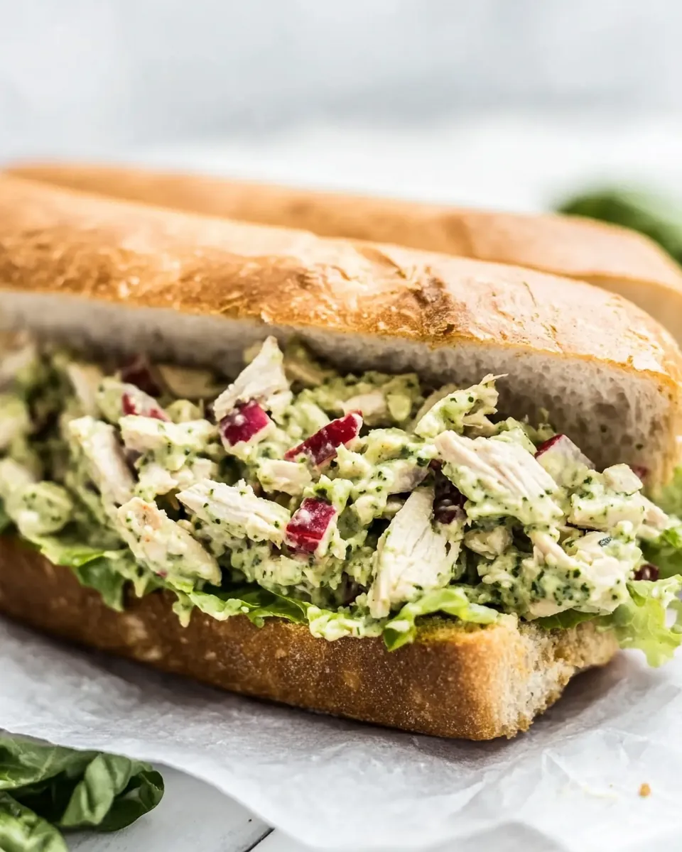 Pesto Chicken Salad Sandwich