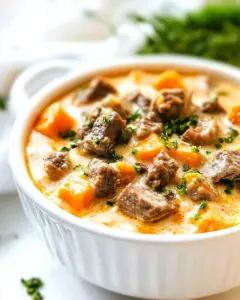 Philly Cheesesteak Soup