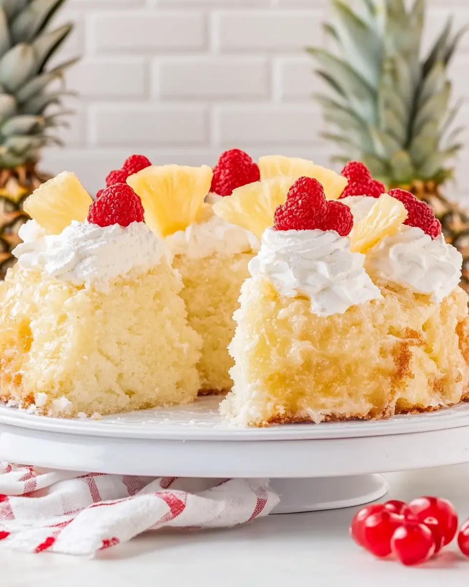 Pineapple Angel Food Cake