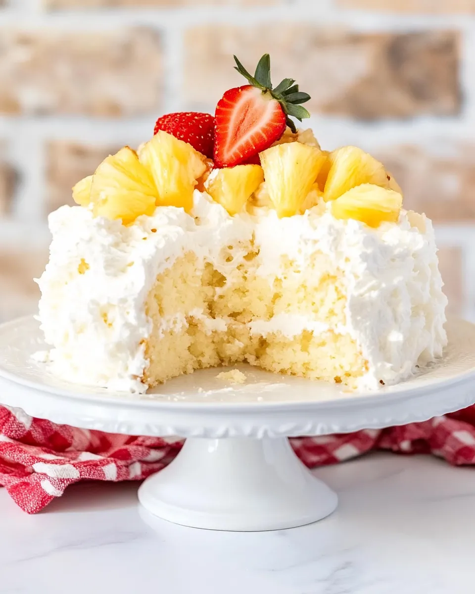 Pineapple Angel Food Cake