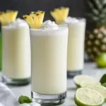 Pineapple Smoothie With Coconut Cream