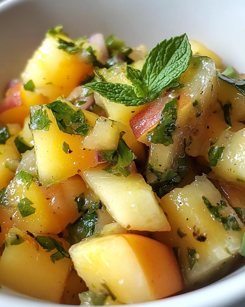 Pineapple and Peach Salsa