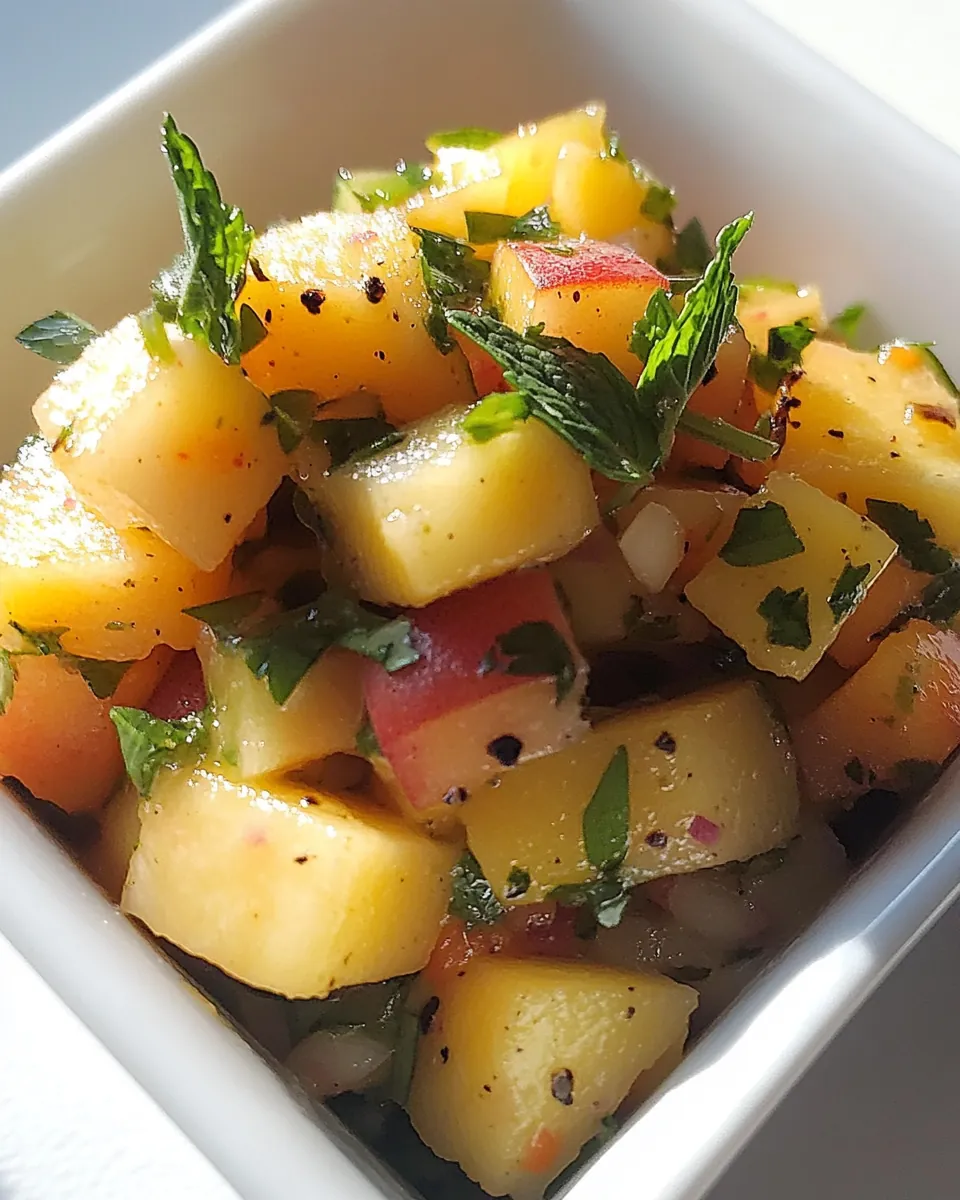 Pineapple and Peach Salsa