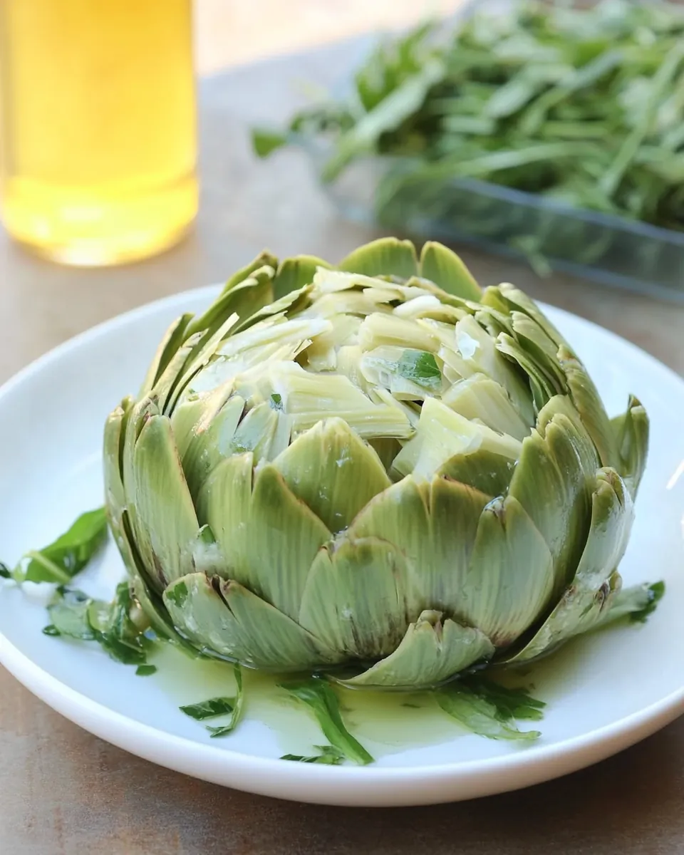 Preparing Raw Artichokes for Salad
