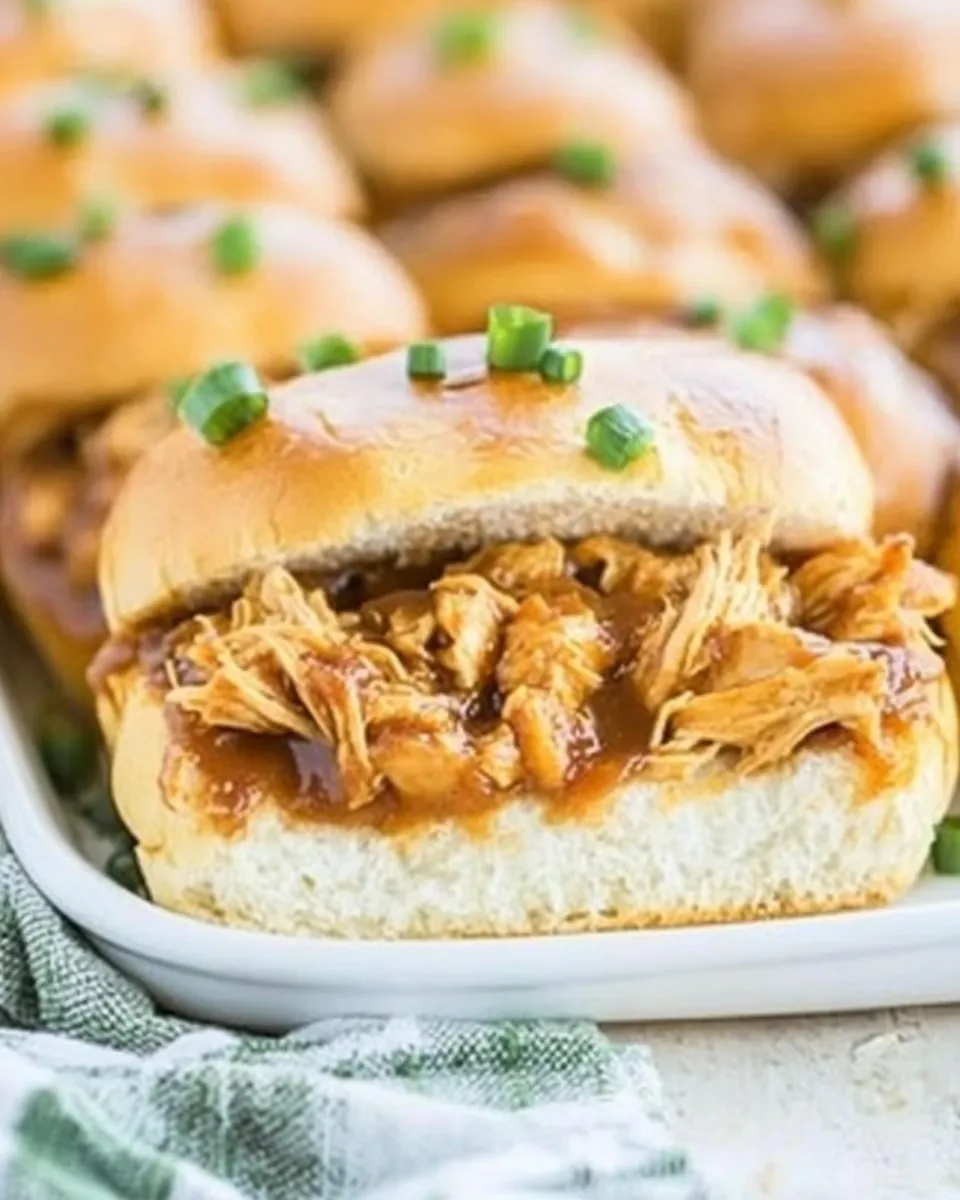 Pulled BBQ Chicken Sliders