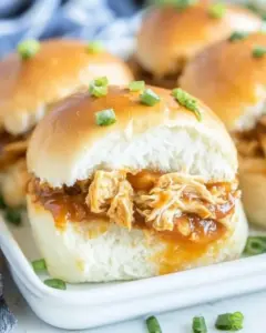 Pulled BBQ Chicken Sliders