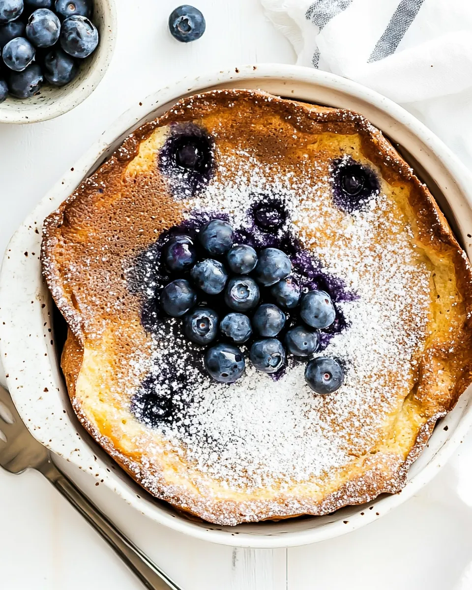 Pumpkin Blueberry Dutch Baby Pancake