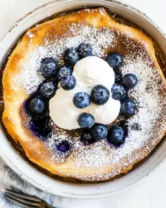 Pumpkin Blueberry Dutch Baby Pancake