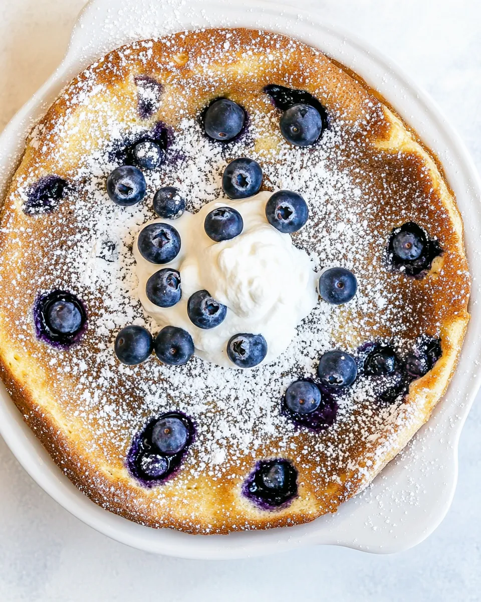 Pumpkin Blueberry Dutch Baby Pancake