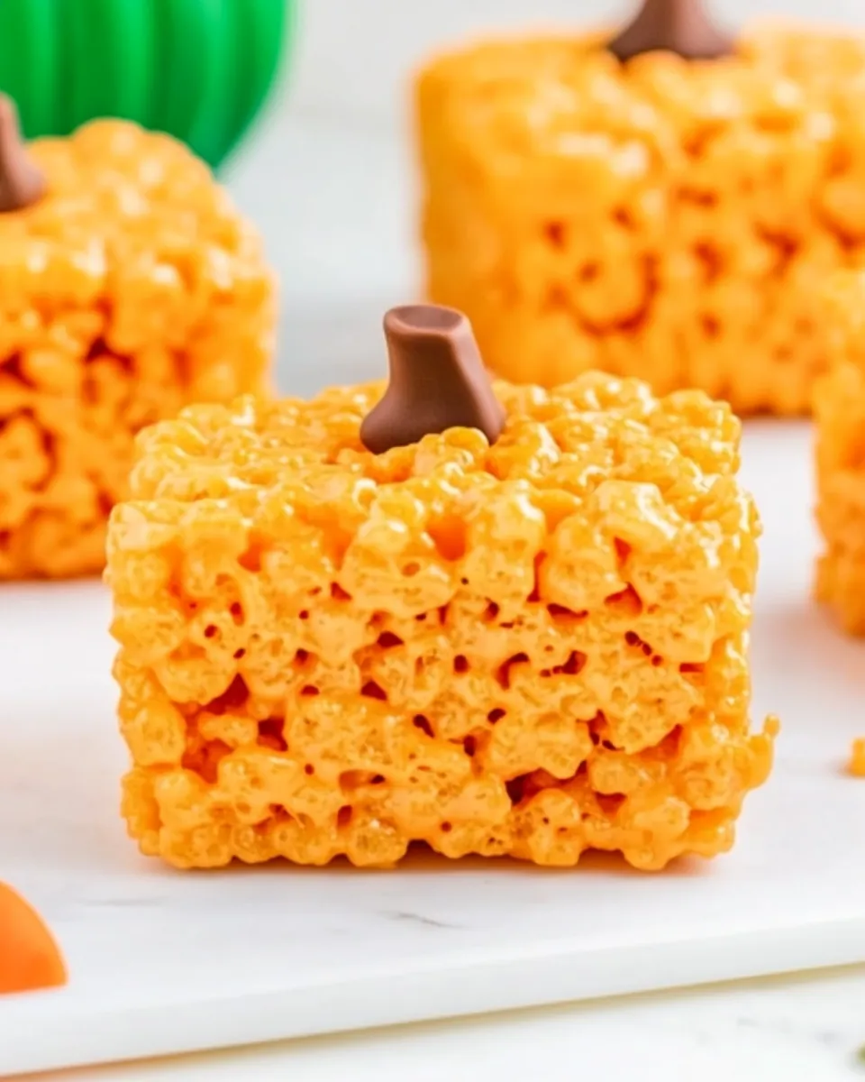 Pumpkin Rice Krispie Treats