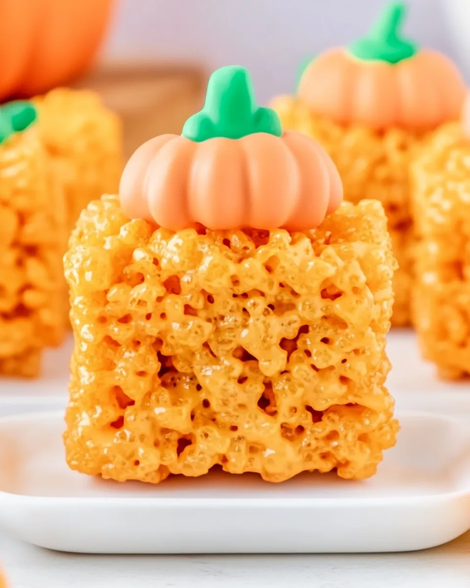 Pumpkin Rice Krispie Treats