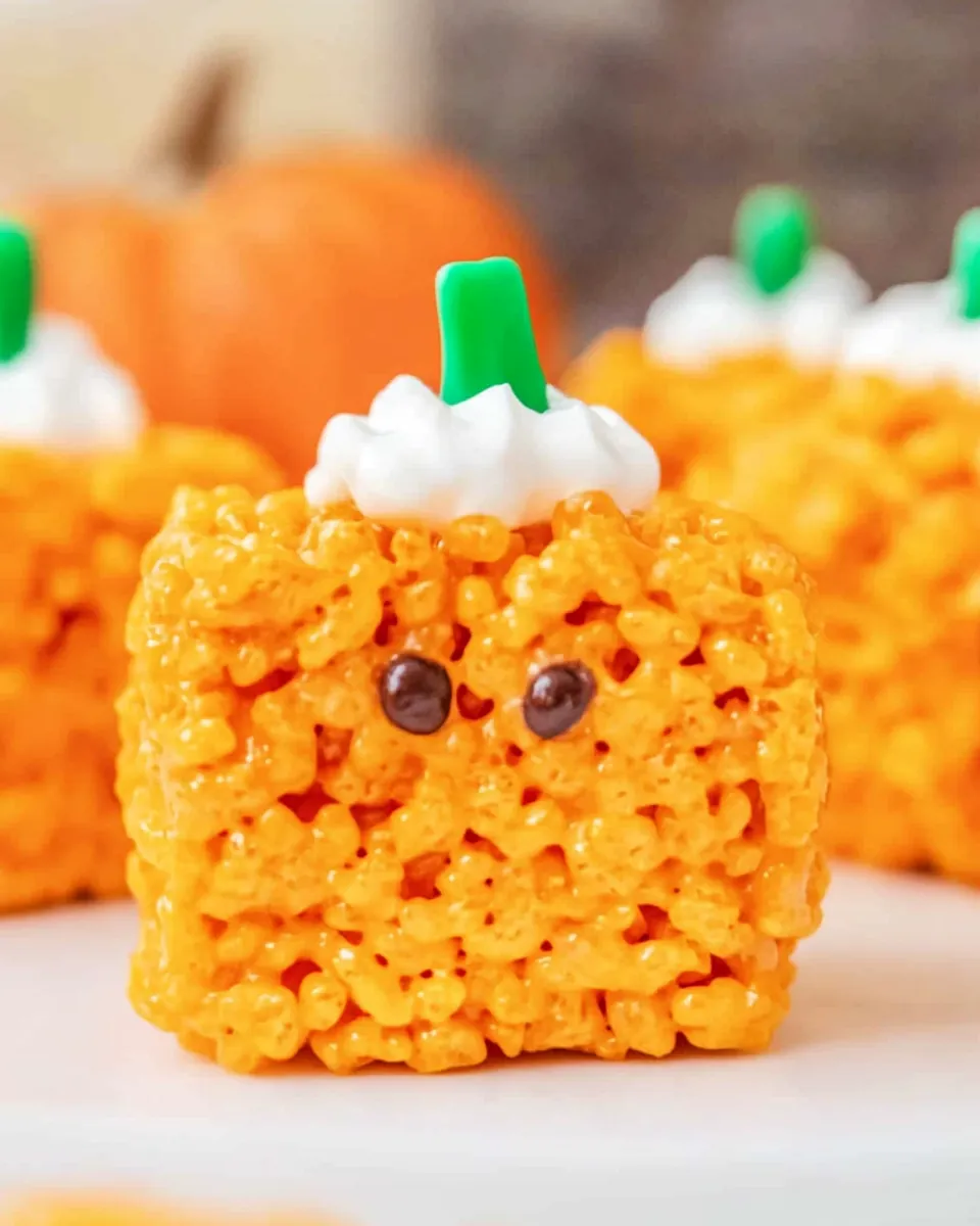 Pumpkin Rice Krispie Treats