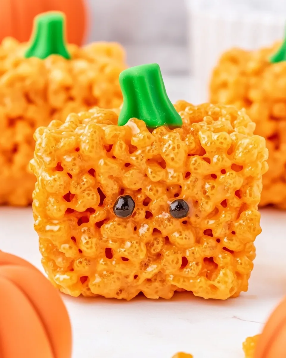 Pumpkin Rice Krispie Treats