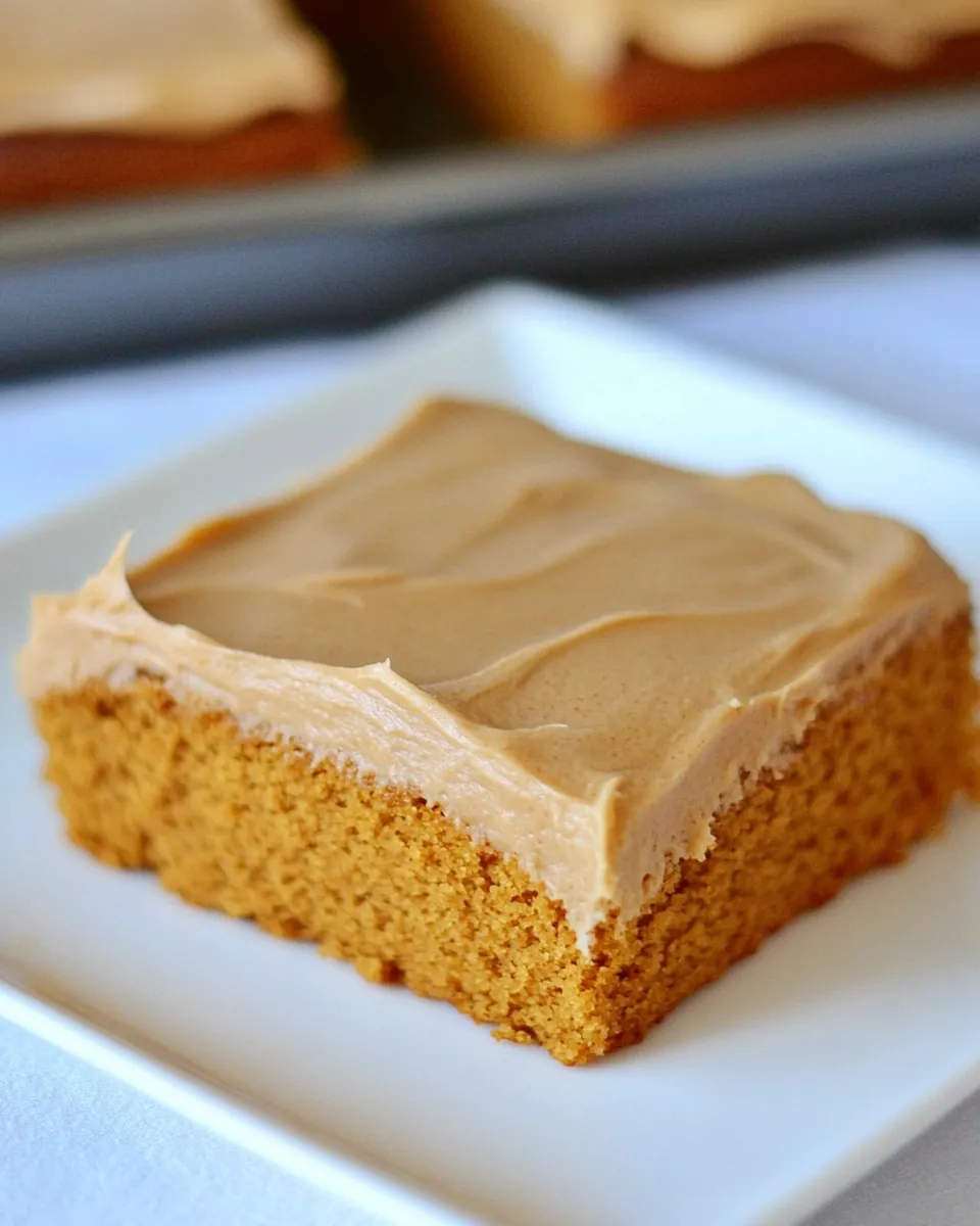 Pumpkin Sheet Cake with Butterscotch Frosting