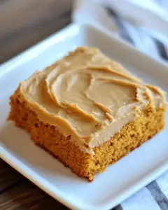 Pumpkin Sheet Cake with Butterscotch Frosting