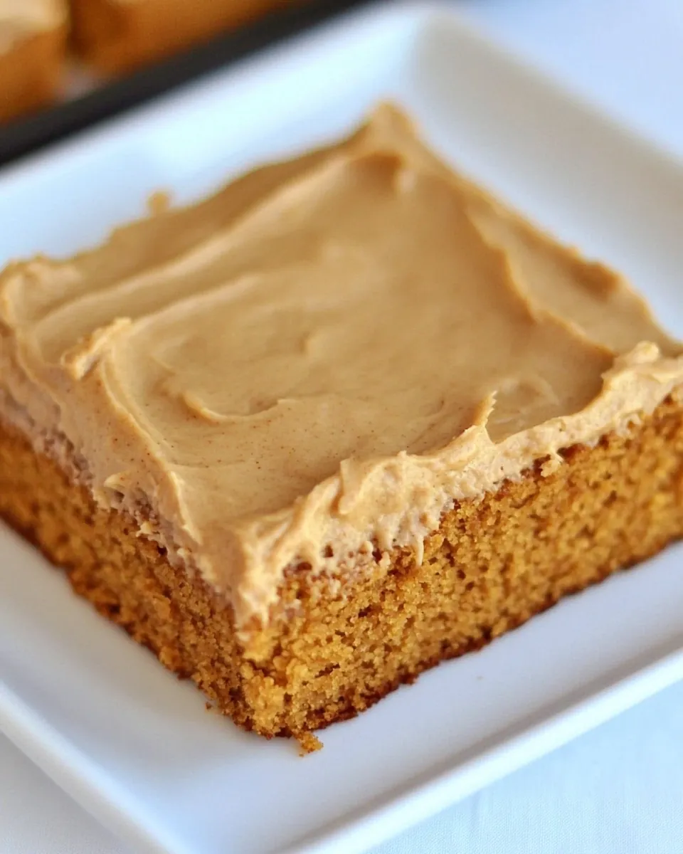 Pumpkin Sheet Cake with Butterscotch Frosting
