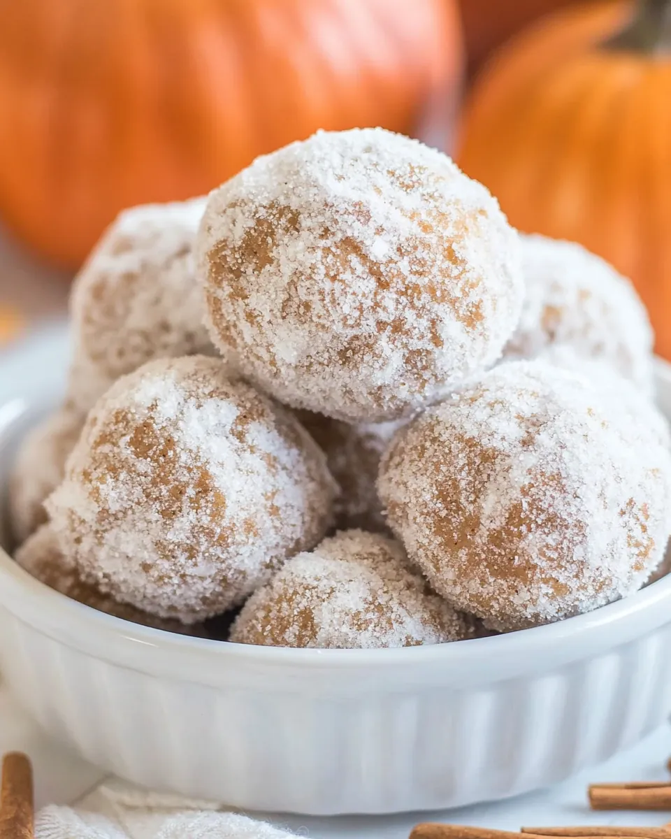 Pumpkin Spice Snowballs