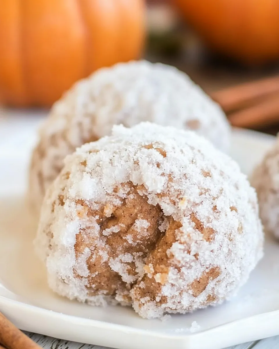 Pumpkin Spice Snowballs