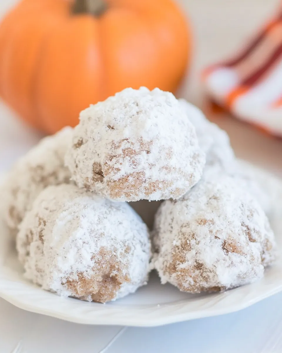 Pumpkin Spice Snowballs