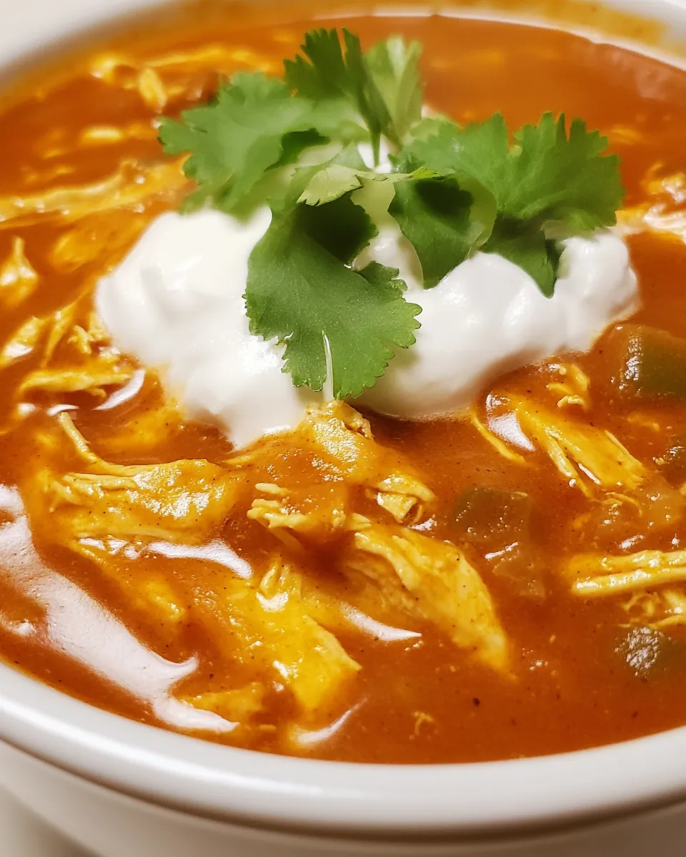 Quick and Easy Chicken Enchilada Soup