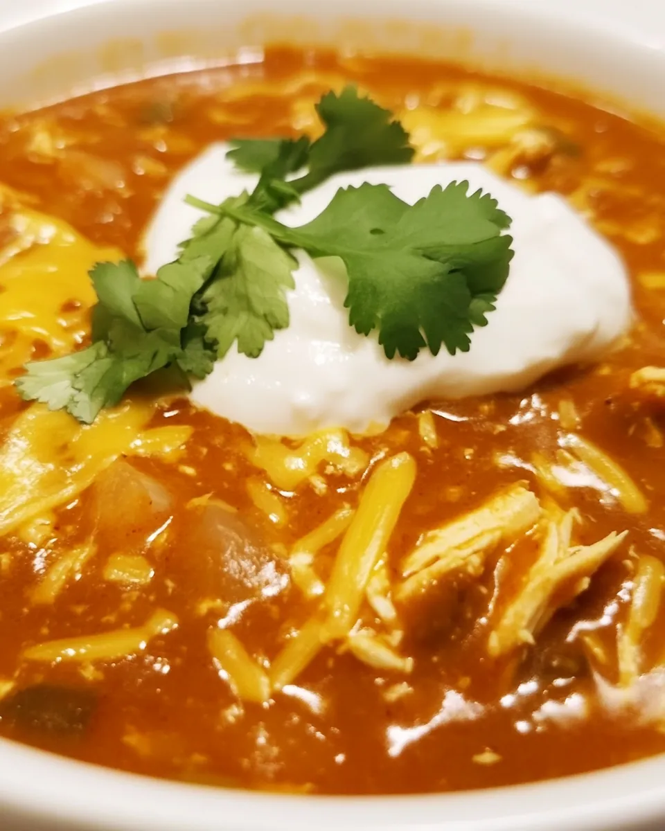Quick and Easy Chicken Enchilada Soup