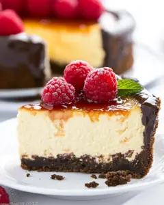 Raspberry Apricot Cheesecake