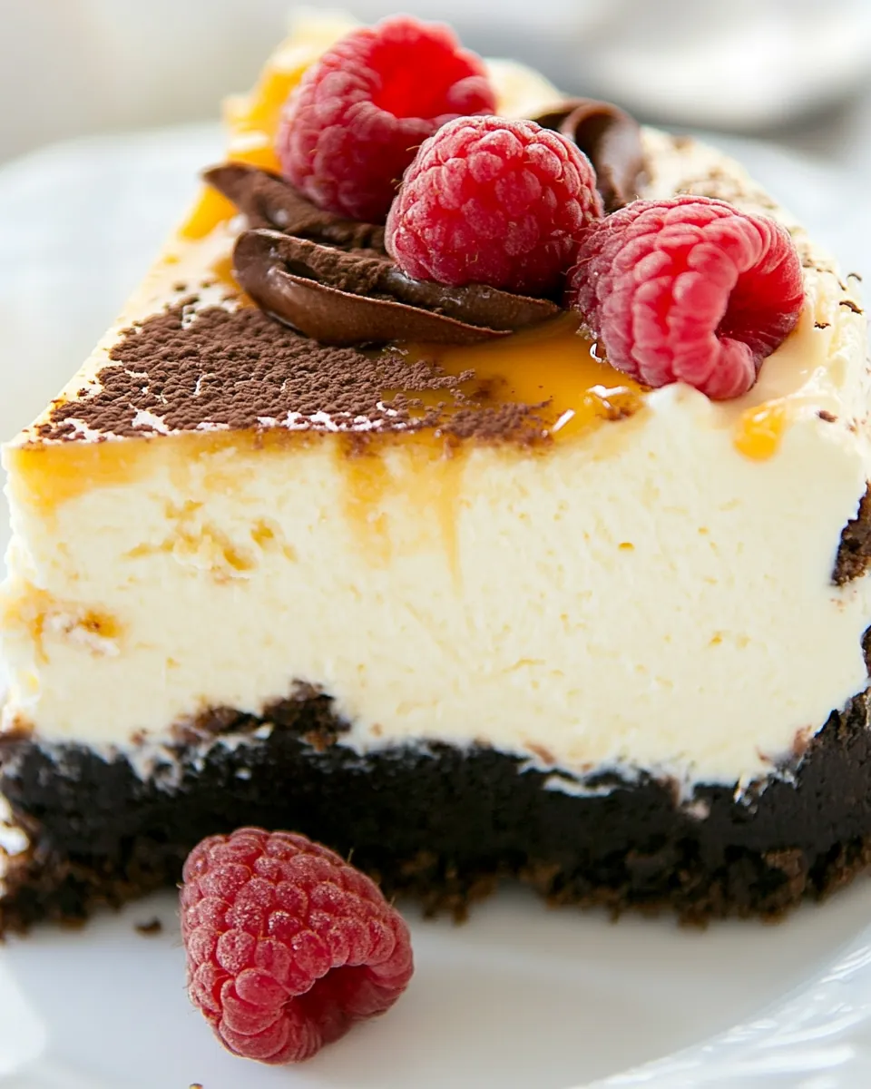 Raspberry Apricot Cheesecake