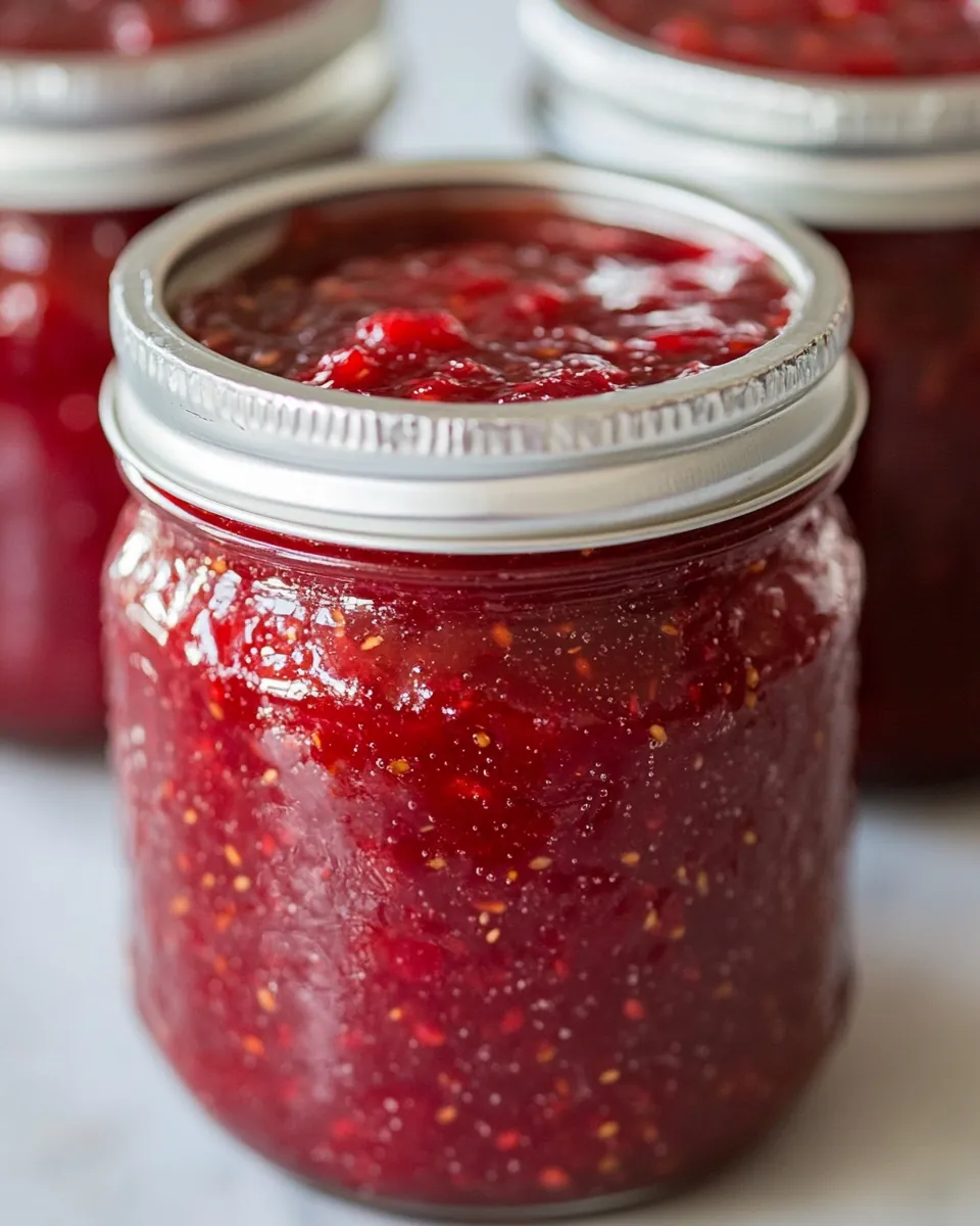 Raspberry Freezer Jam